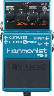 Boss PS 6 Harmonist 3 Voice Harmony Pedal  Boss Harmonist  Pitch 