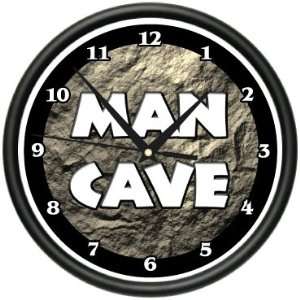  MAN CAVE ~Wall Clock~ sports man room garage sign gift 