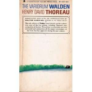  The Variorum Walden Henry David Thoreau Books