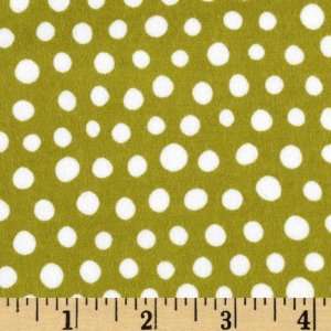  43 Wide Urban Blooms Flannel Polka Dots Leaf Fabric By 