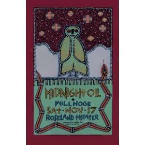  Midnight Oil 2001 Portland Concert Poster