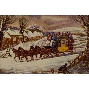 Winter by Henry Alken, 17 x 20 Fine Art Giclee Print  