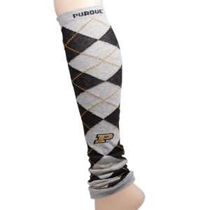  NCAA Purdue Boilermakers Ladies Ash Black Argyle Leg 