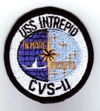 USS INTREPID, CVS 11   U.S. NAVY SHIP PATCH  