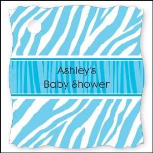   Baby Zebra   20 Personalized Baby Shower Die Cut Card Stock Tags Toys