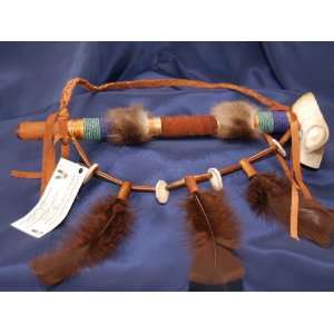  American Indian Draped Peace Pipe 12  Navajo (70 