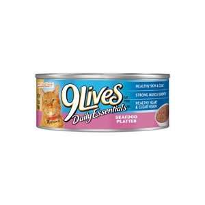  9 Lives Daily Essentials Seafood Platter Canned Cat Food 