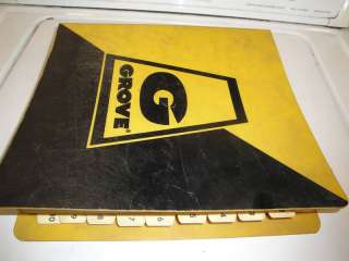 GROVE RT58 Crane PARTS Manual GMC 4 53N 10/1977  