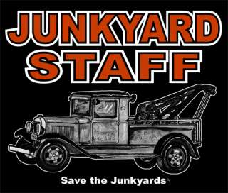 JUNKYARD PICKUP TEE FLATHEAD ENGINE TOW HOT STREET ROD  