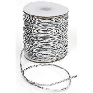   16 Silver Metallic Cord Elastic (5 yd cut) Arts, Crafts & Sewing