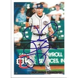  Justin Smoak Signed 2010 Topps Pro Debut Card Mariners 