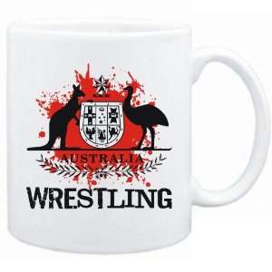  New  Australia Wrestling / Blood  Mug Sports