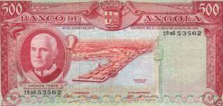 ANGOLA   500 ESCUDOS 1970 # P 97 NICE EF/AU  