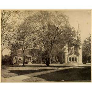 1899 Print Princeton College University Chapel Provost 