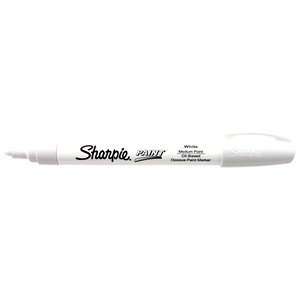 Sharpie Paint Marker Pen Oil Base Medium Point, White Box 