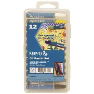  Reeves Oil Pastels 12/pkg hexagonal 3 Pack Everything 