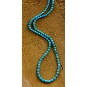  AAA FACETED SLEEPING BEAUTY TURQUOISE EGG BEADS 