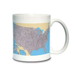  United States of America County Map Coffee Mug Everything 