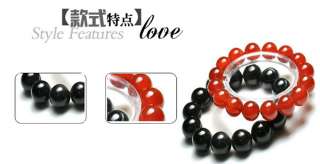 Chinese Fashion Bracelets For Couples Lovers Genuine Natural Red Black 