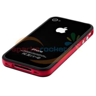   Silicone Frame Rim Bumper Case Cover for Apple iPhone 4 4G HD  