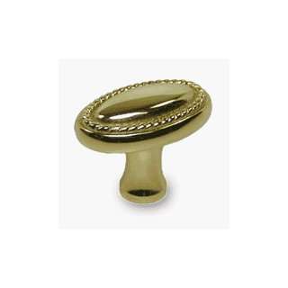  Solid Brass Oval Rope Knob