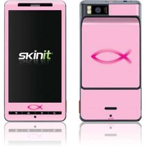    Skinit Ichthus   Pink Vinyl Skin for Motorola Droid X Electronics