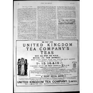   1890 Advertisement United Kingdom Tea Company London