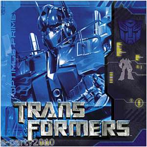 TRANSFORMERS Birthday PARTY Supplies ~ 16 Large NAPKINS  