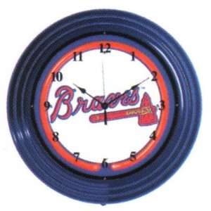  Imperial International Atlanta Braves Neon Clock