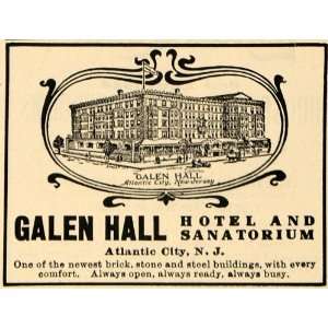  1907 Ad Galen Hall Hotel Sanatorium Atlantic City Brick 