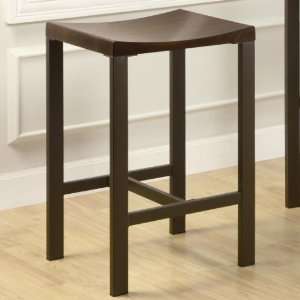  Atlus Brown Backless Counter Stool Set of 2 by Coaster 