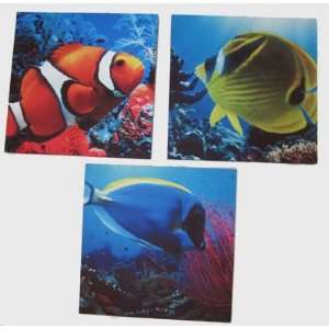  Coastal Tropical Fish Underwater Scene Wrapped Canvas Wall 