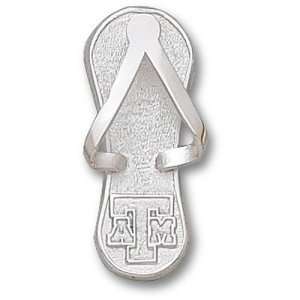 Texas A&M University ATM Flip Flop 1 Pendant (Silver 