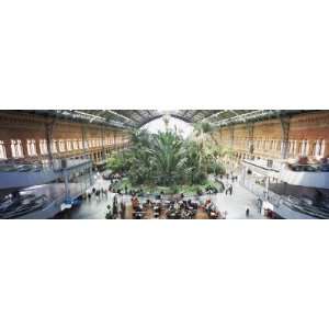 People at a Railroad Station, Renfe, Estacion de Atocha, Madrid, Spain 