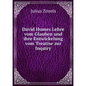  David Humes Lehre vom Glauben und ihre Entwickelung vom 