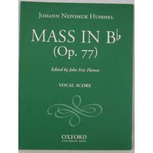   in Bb (Op. 77) SATB Johann Nepomuk Hummel, John Eric Floreen Books