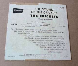 The Sound Of The CRickets EP Jacket ONLY  