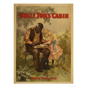 Uncle Toms Cabin Black Man & Girl Theatre Poster Giclee Poster Print