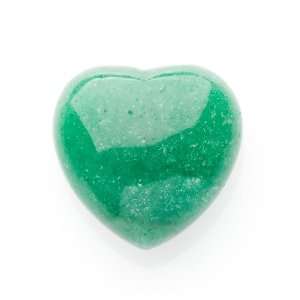  25mm Green Aventurine Puffy Heart Gemstone   Pack of 1 