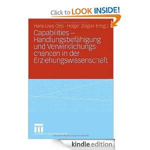 Capabilities   Handlungsbefähigung und Verwirklichungschancen in der 