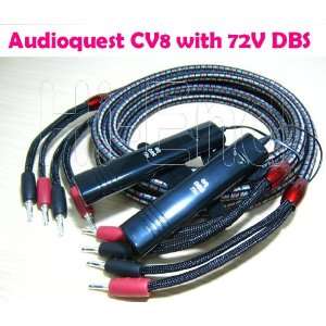  A Pair New Audioquest 2.5m Cv8 72v DBS Speaker Cable Electronics