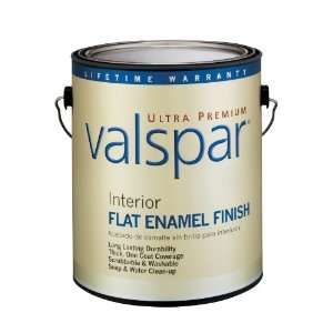 Valspar Ultra Premium 1 Gallon Interior Latex Flat Enamel Ultra White 