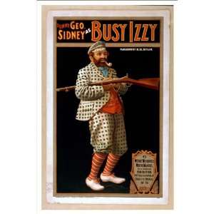   Theater Poster (M), Funny Geo Sidney as Busy Izzy