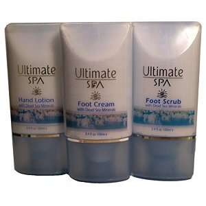Ultimate Spa Cosmetics Hand & Foot Care 3 Piece Set From Israel
