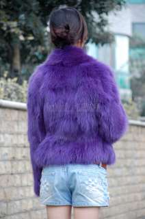 Luxurious Fox Fur Jacket/Coat/Overcoat 100% Genuine Fur  