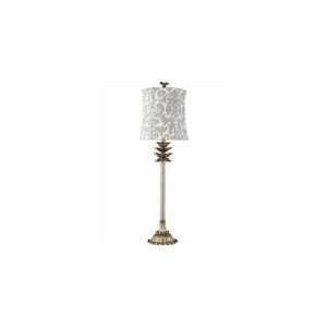  Harris Marcus Set of Two Ulay Damask Buffet Table Lamps 