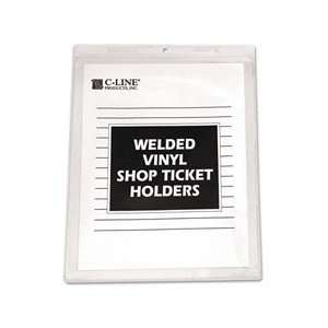  Clear Vinyl Shop Ticket Holder with Eyelet for 9 x 12 