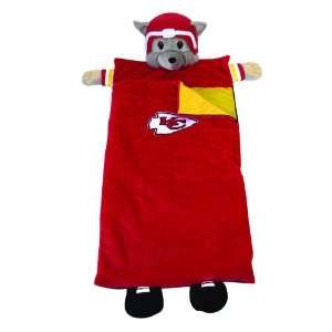  Kansas City Chiefs SC Sports Plush Mascot Sleeping Bag 