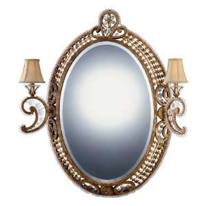  Quoizel La Crysta 44 Inch Large Mirror with Lights