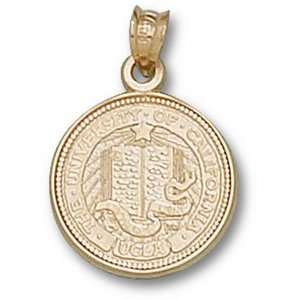 UCLA Bruins 5/8in 14k Seal Pendant/14kt yellow gold 